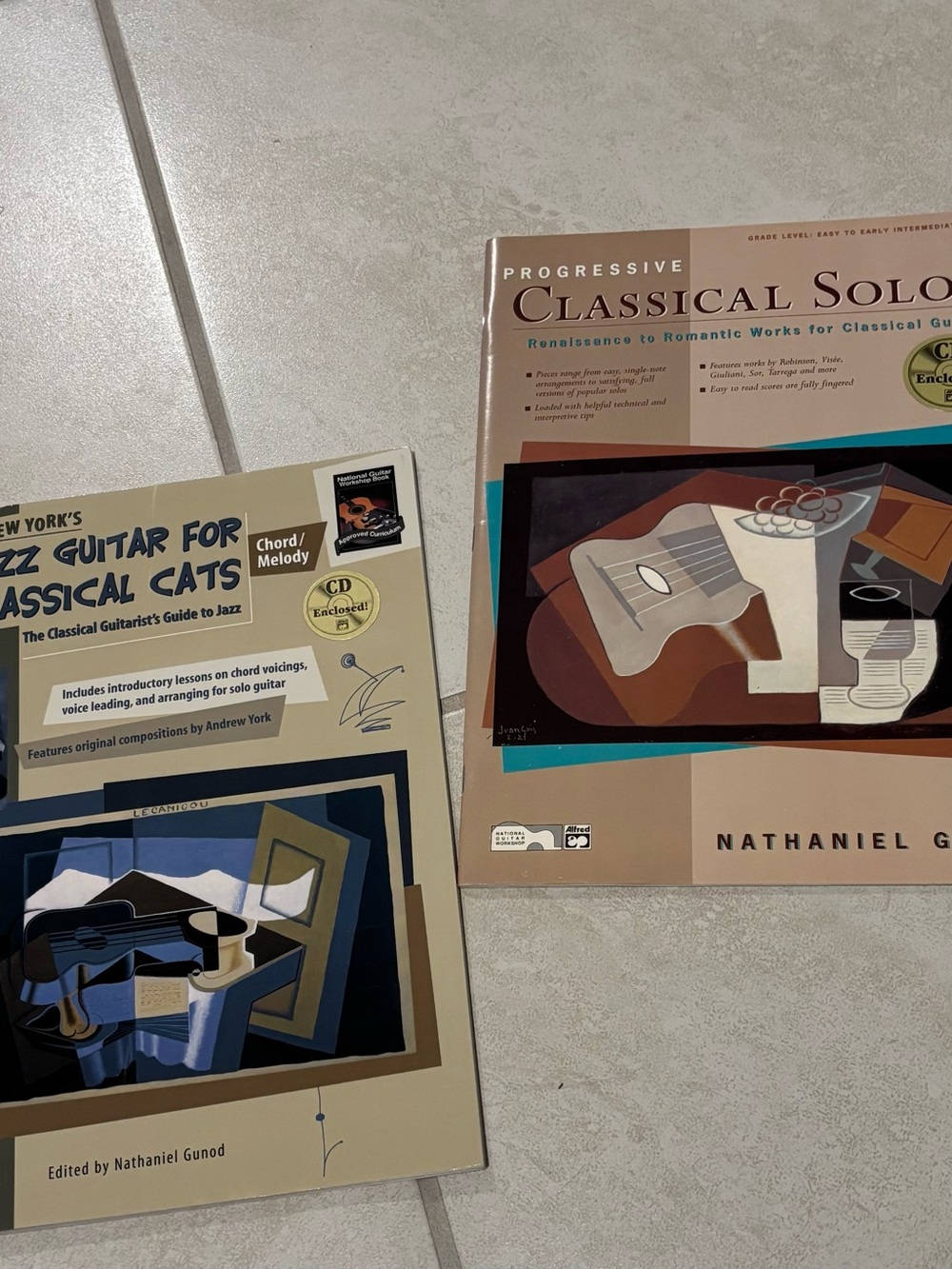 Progressive Classical Solos Book AND Jazz Guitar for Classical Cats Book